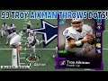 99 TROY AIKMAN THROWS DOTS! DALLAS COWBOY SQUAD GAMEPLAY! MADDEN 20!