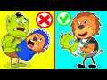 Pretends to Be a Parent and Takes Care of Daddy Turn Into Baby | Lion Family | Cartoon for Kids
