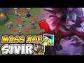 THIS SPLASH DAMAGE AOE SIVIR BUILD DRAINS ALL 5 ENEMY HEALTH BARS! - League of Legends