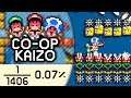 We Beat a 0% Clear Rate Kaizo Level in Super Mario Maker 2 Co-op (ft. RedFalcon + PangaeaPanga)