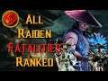 All 16 Raiden Finishers Ranked! | Mortal Kombat Discussion