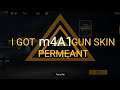 Free Fire- Permanent gun skin 💯% Working tricks || Use Noob CHARCTERS ||  M4A1 Gun Skin Permanent