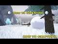 How To Get Snow (HOW TO CRAFTOPIA)