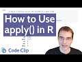How To Use Apply in R