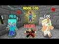 Minecraft Battle: SCARY BABY CHALLENGE! NOOB vs PRO vs HACKER vs GOD in Minecraft Animation
