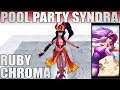 Pool Party Syndra Ruby Chroma 2020 - League Of Legends