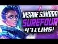 Surefour Sombra God - 47 elims! [ Overwatch Season 27 Top 500 ]