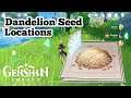 Dandelion Seed Locations - Genshin Impact