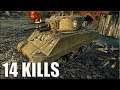 M4A3E2 Sherman Jumbo ЗАТАЩИЛ 🌟 14 ФРАГОВ за бой World of Tanks