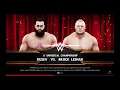 WWE 2K19 Brock Lesnar VS Rusev 1 VS 1 Steel Cage Match WWE Universal Title