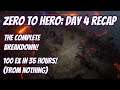 Zero to Hero Day 4 Recap: 100 Ex in 35 Hours (From Scratch)