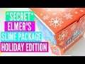 #AD Elmer’s Secret Santa Slime Package Unboxing #ElmersWhatIF! Mixing Makeup and Glitter Into Slime