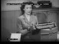 How to Type.  Typing film from the 1950's.  Archive film 14920