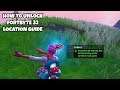 How To Unlock Fortbyte 32 Location Guide | Accessible By Wearing Kyo Back Bling At Northern Point