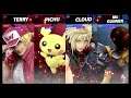 Super Smash Bros Ultimate Amiibo Fights  – Request #18210 Terry & Pichu vs Cloud & Saki