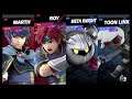 Super Smash Bros Ultimate Amiibo Fights  – Request #18724 Marth & Roy vs Dark Knight & Dark Link