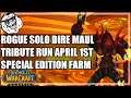 April 1st Special: WoW Classic Rogue Dire Maul Tribute SOLO FARM.