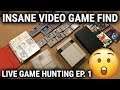 INSANE RETRO VIDEO GAME PICKUP! NES, SNES, N64 + MORE?! Live Video Game Hunting Episode 1