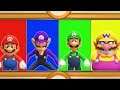 Super Mario Party - Minigames - Mario vs Waluigi vs Luigi vs Wario