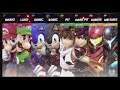 Super Smash Bros Ultimate Amiibo Fights – Request #15393 4 team battle at Skyworld