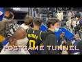 📺 Warriors postgame tunnel: Stephen Curry says hello to Damian Jones and Harrison Barnes + MORE!!