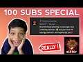 *DAB BOY* commented on my video ! | 100 suscribers special video