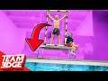 FORCED Belly FLOP Challenge!! *This one HURT!!*