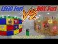 Giant Lego Castle vs Giant Box Fort Nerf Battle! Winner Unlocks the Safe!!!