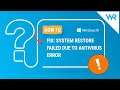 How to fix antivirus blocking System Restore error