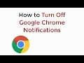 How to Turn Off Google Chrome Notifications PC & Mac UPDATED