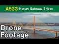 Mersey Gateway Bridge by Drone