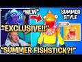 Streamers React to *NEW* Summer Fishstick Skin Style *EXCLUSIVE* | FORTNITE MOMENTS