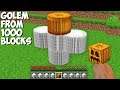 What HAPPENS if you SPAWN GOLEM from 1000 BLOCKS in Minecraft ? CURSED GOLEM !