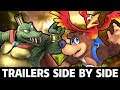 Banjo-Kazooie's & King K. Rool's Reveal Trailers Side by Side! (Super Smash Bros. Ultimate)