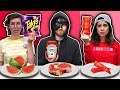 Last to Stop Eating RED Food Challenge Wins Magic NINJA Spell from Magic Book