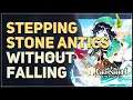 Complete the Peculiar Wonderland without falling a single time in "Stepping Stone Antics"