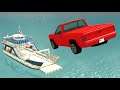 High Speed Jumps! Throwing Cars Against Boats #3! BeamNG drive Compilation! Beam NG Crashes! Mods!