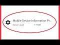 How to Fix Mobile Device Information Provider Problem in Android