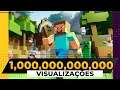 Minecraft Atinge 1 Trilhão de Visualizações no Youtube