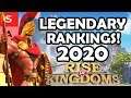 Official LEGENDARY COMMANDER TIER LIST v1.0 2020 Updated (Leonidas and Guan Yu) | Rise of Kingdoms