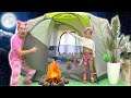Ruby and Bonnie 24 Hours Overnight In A Tent Challenge
