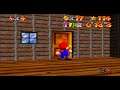 Super Mario 64 course 4 Slip sliding away 0.26''