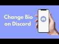How to Change Bio on Discord (2021) | Edit Bio on Discord