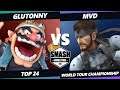SWT Championship Top 24 - Glutonny (Wario) Vs. MVD (Snake) SSBU Ultimate Tournament