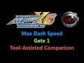 [TAS Comparison] Tweaked Mega Man X6 - Max Dash Speed - Gate 1