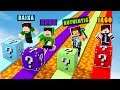 Minecraft : NOVA CORRIDA COM ESCOLHA DE LUCKY BLOCK !!