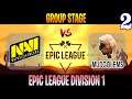 Navi vs Mudgolems Game 2 | Bo3 | Group Stage Epic League Division 1 | Dota 2 Live