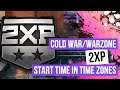 Black Ops Cold War & Warzone 2XP Start Time In Time Zones, New Year’s Eve, December 31