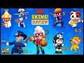 Brawl Stars Season 6 New Skins Review Live with viewers (2021)