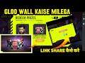 Gloowall kaise milega?|how to share link in jai's farewelll event |how to claim justice fighter gloo